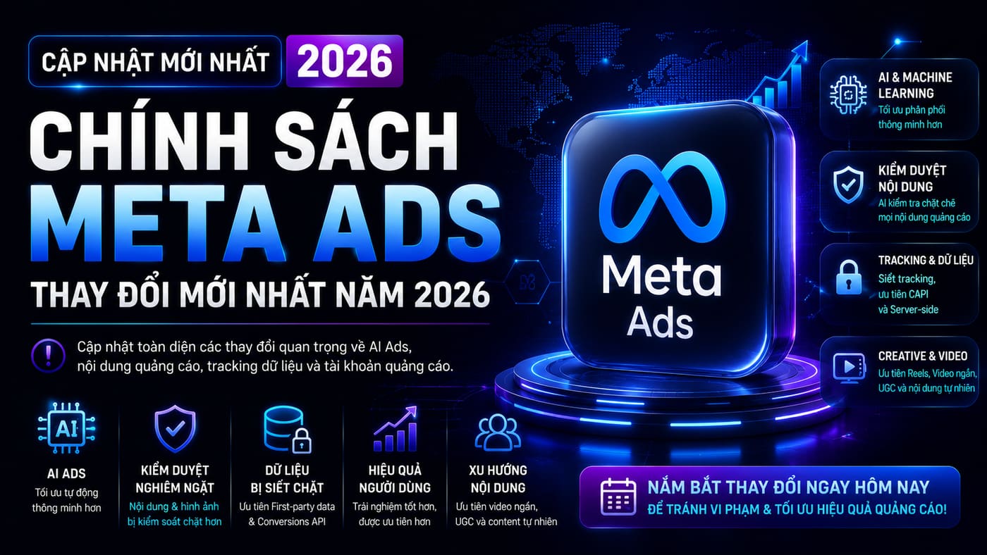 Chính sách Meta Ads thay đổi mới nhất năm 2026